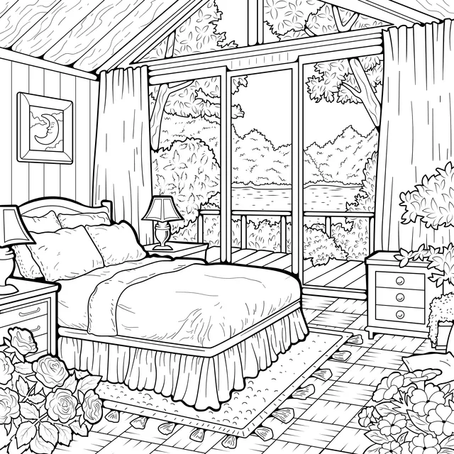 Cozy Bedroom Landscape