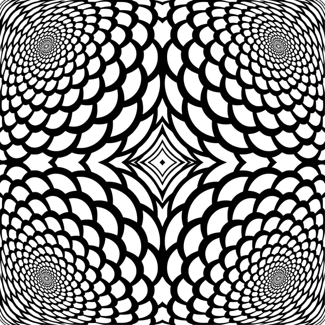 Dreamy Purple Symmetrical Pattern