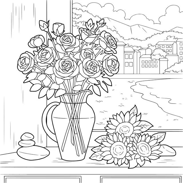 Flower View by the Window