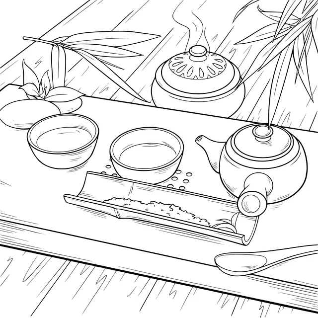 Chinese - style Tea - drinking Scene