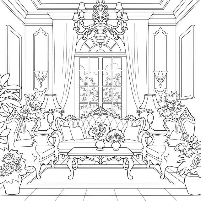 Elegant Living - room Scene