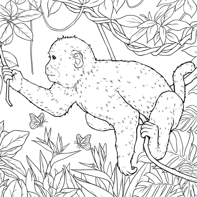 Monkey in the Jungle