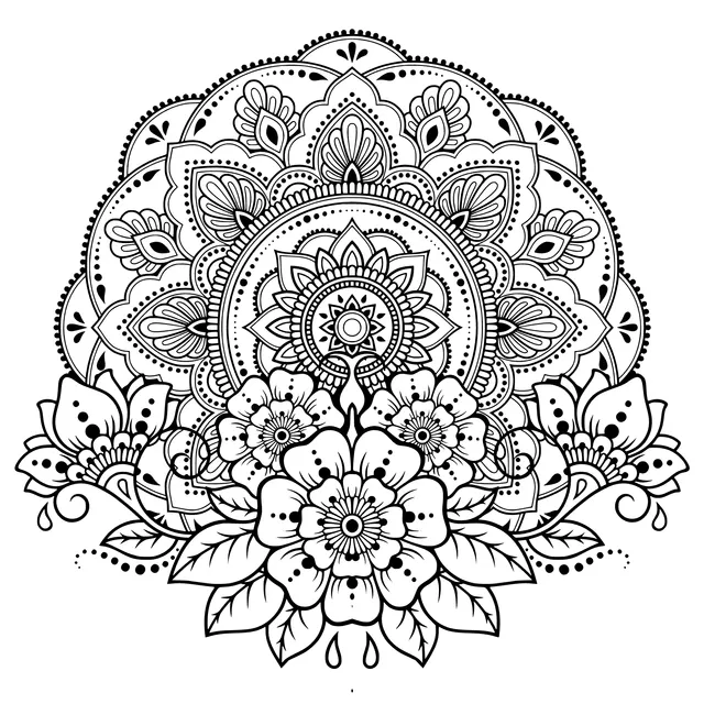 Mandala Floral Pattern