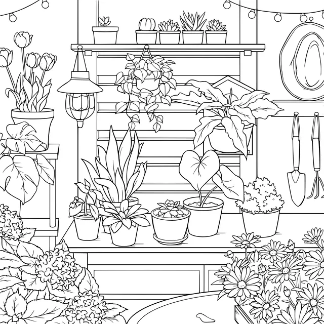Cozy Green Plant Corner