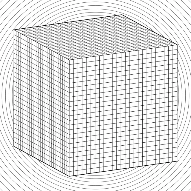 Colorful Rubik's Cube Pattern