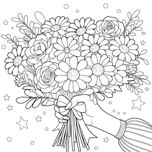 Hand - held Colorful Bouquet