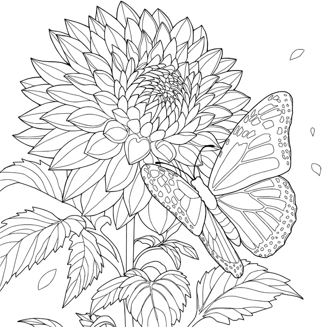 Flower and Butterfly