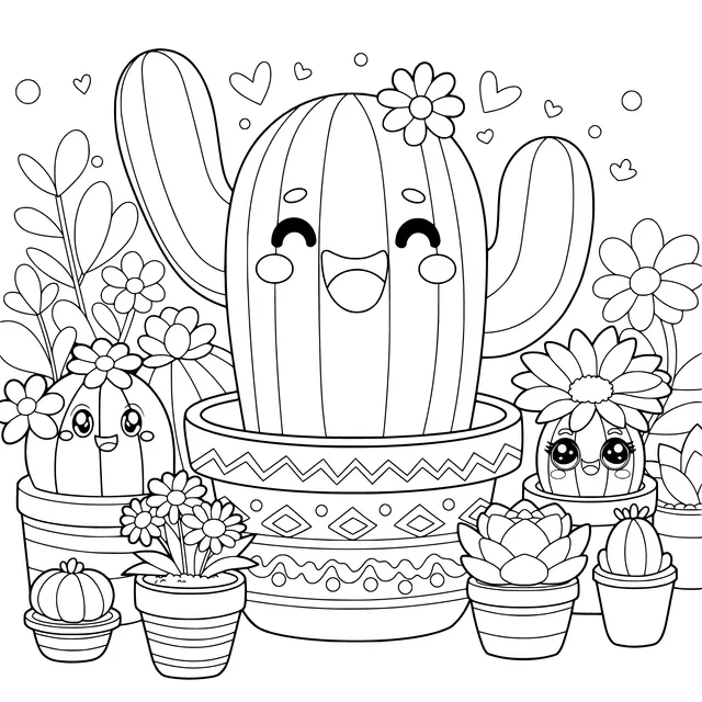 Cute Cactus Potted Plants