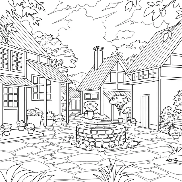 Quiet Country Courtyard