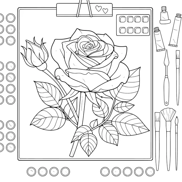 Charming Rose Painting