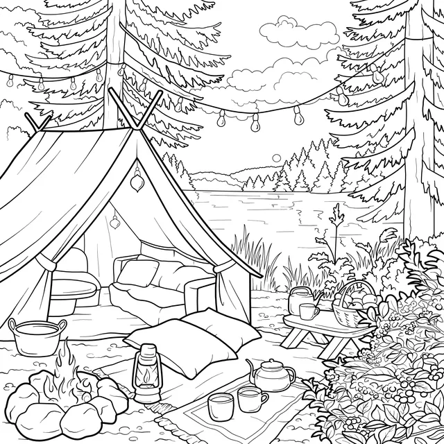 Cozy Camping Scene