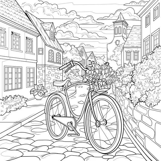 Romantic Town Street - scene