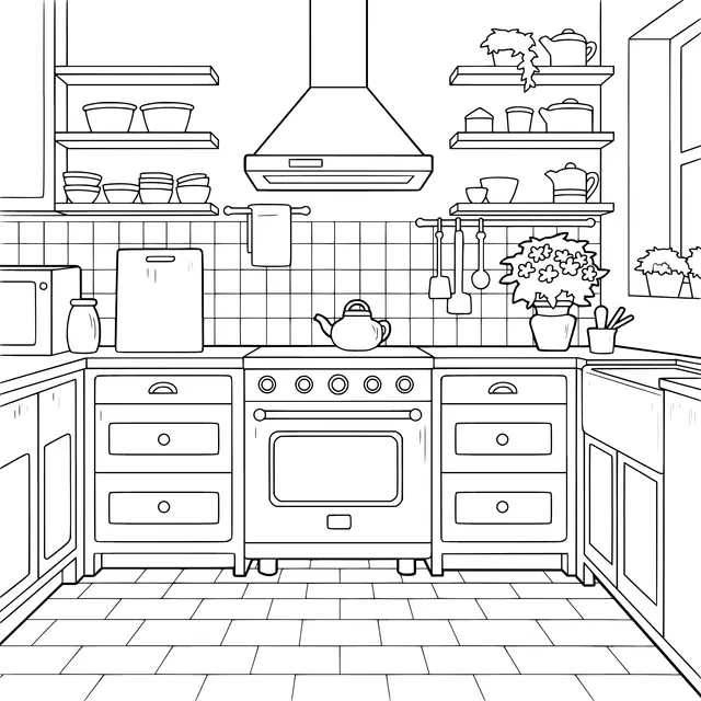 Cozy Kitchen Scene