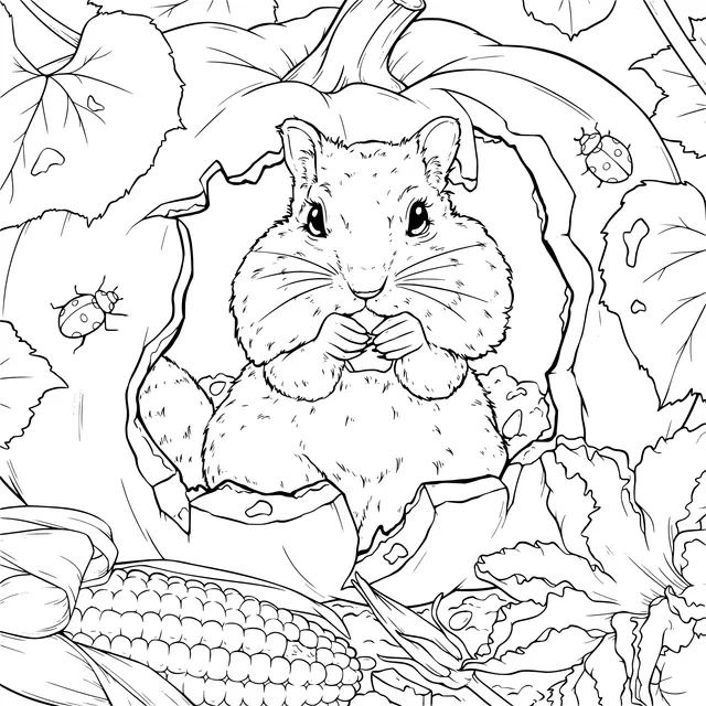 Squirrel in a Pumpkin