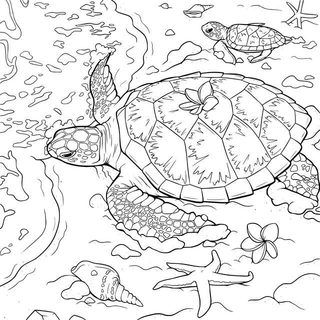 Sea Turtles on the Beach