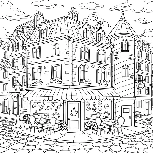 Cozy Bakery on the Street Corner