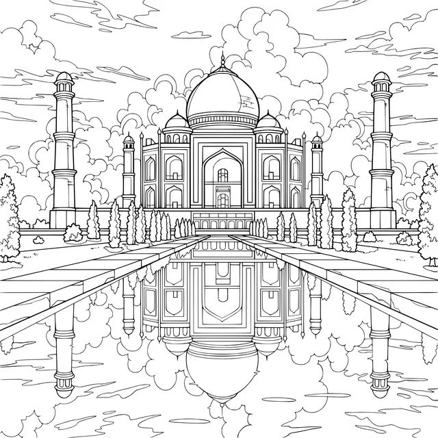 Taj Mahal Landscape