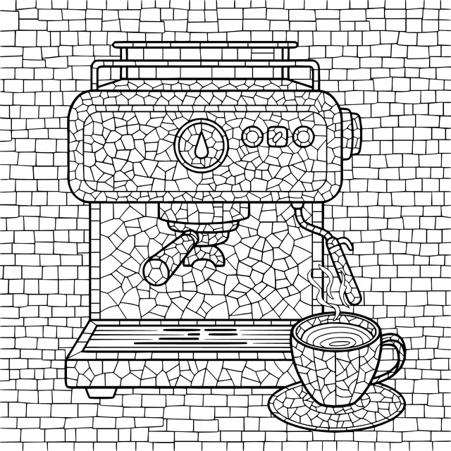 Vintage Coffee Machine and Coffee