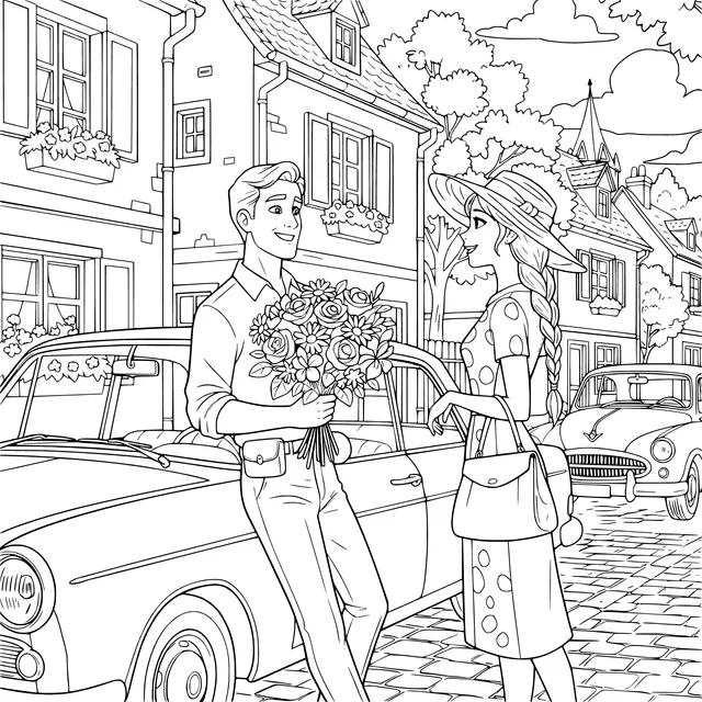 Romantic Encounter on the Street