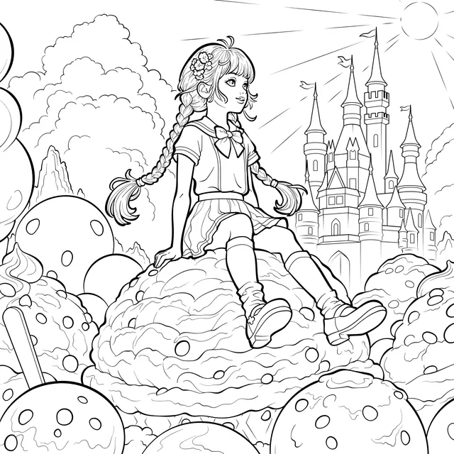 Girl and the Dreamy Castle
