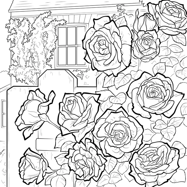 Roses beside the Yard