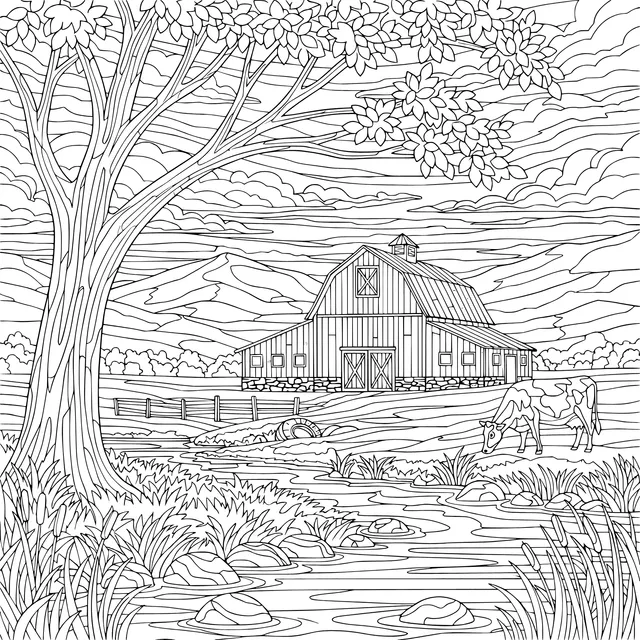 Rural Pastoral Scene