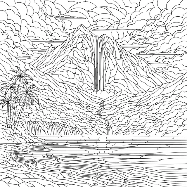 Dreamy Mountain - Water Landscape