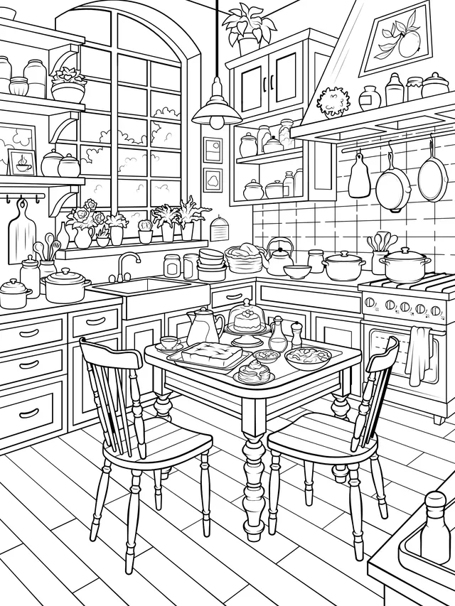 Cozy Kitchen Scene