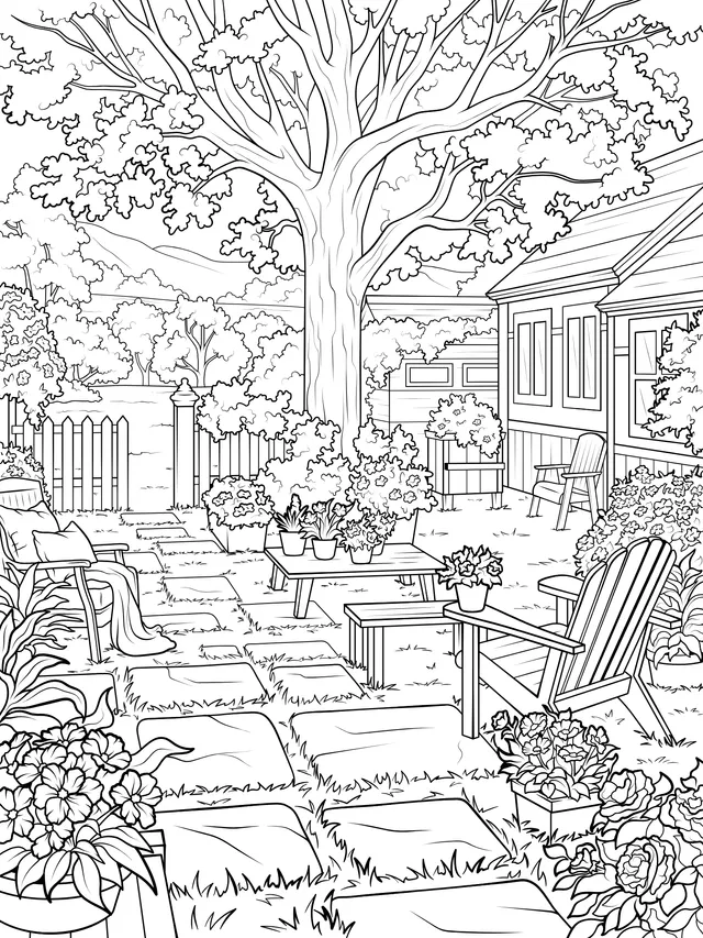 Cozy Courtyard Scenery