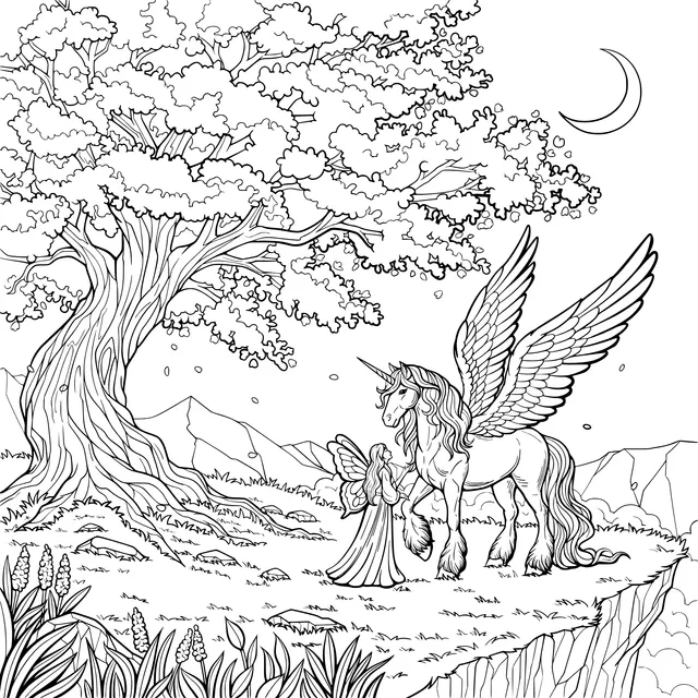 Dreamy Unicorn and Fairy