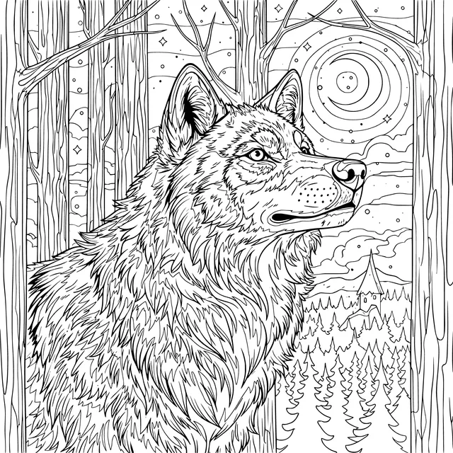 Wolf in the Moonlight