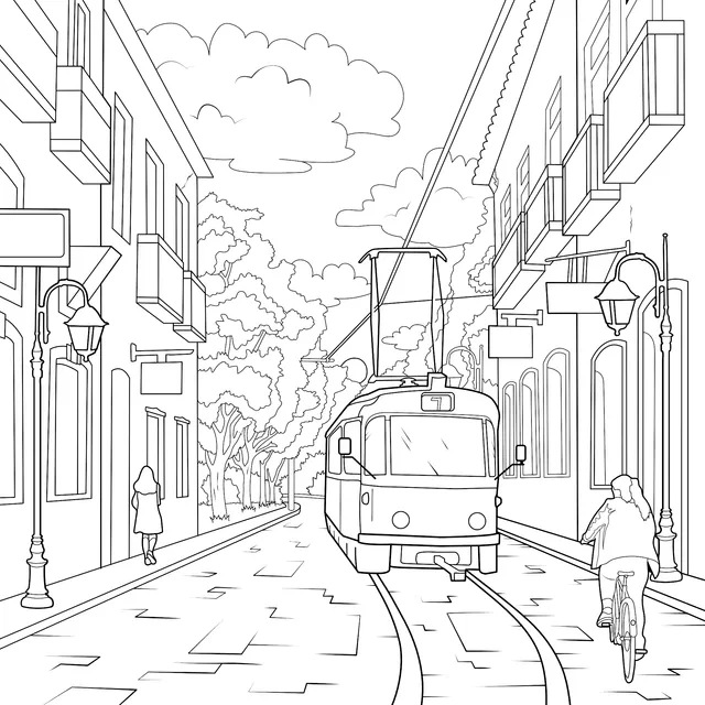 Romantic Street Scene