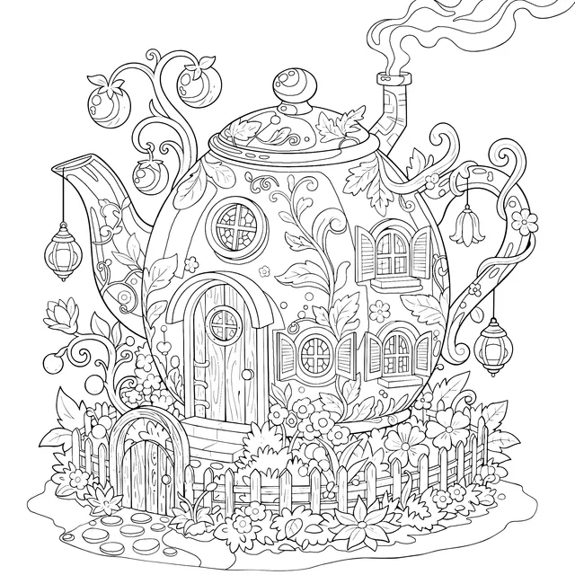 Fairytale - style Teapot House