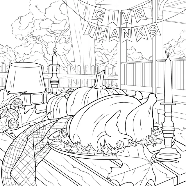 Thanksgiving Table Scene