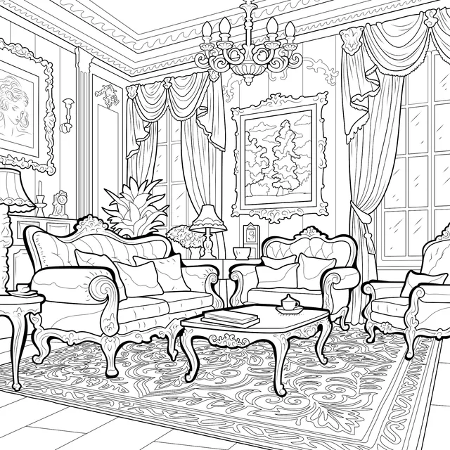 Elegant Living - room Scene