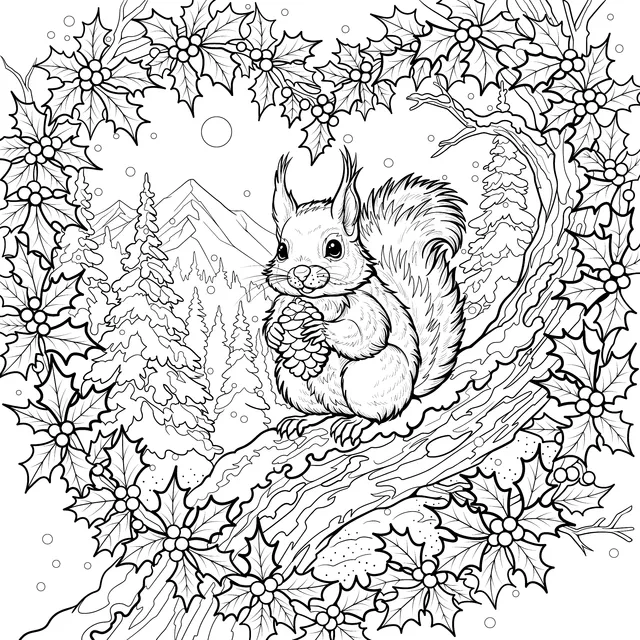 Winter Squirrel Beauty