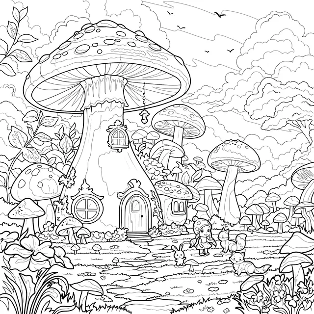 Fantasy Mushroom - House World
