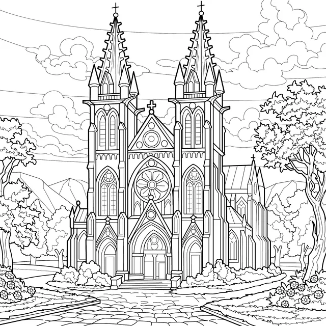 Exquisite Church Landscape