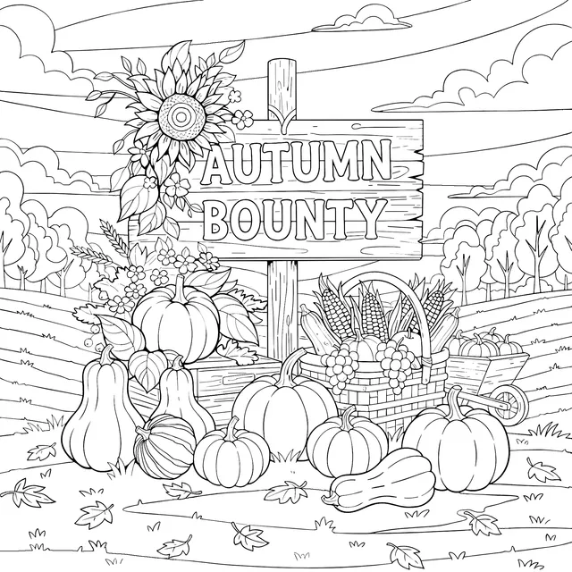 Autumn Harvest Scene