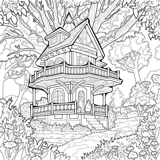 Dreamy Tree - house in the Forest