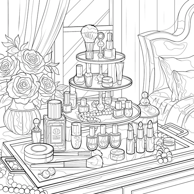 Exquisite Beauty Makeup Scene