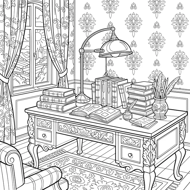 A Cozy Corner of the Study