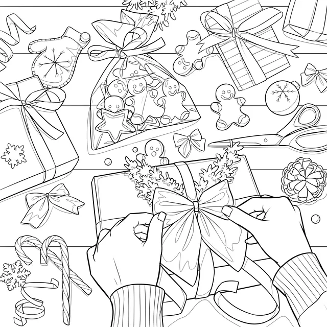 Festive Gift - Decorating Scene