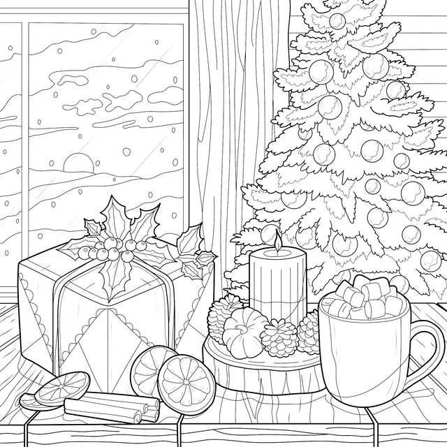 Warm Christmas Scene