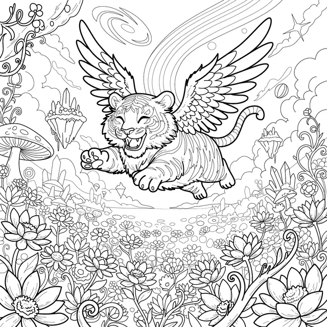 Fantasy Winged Tiger