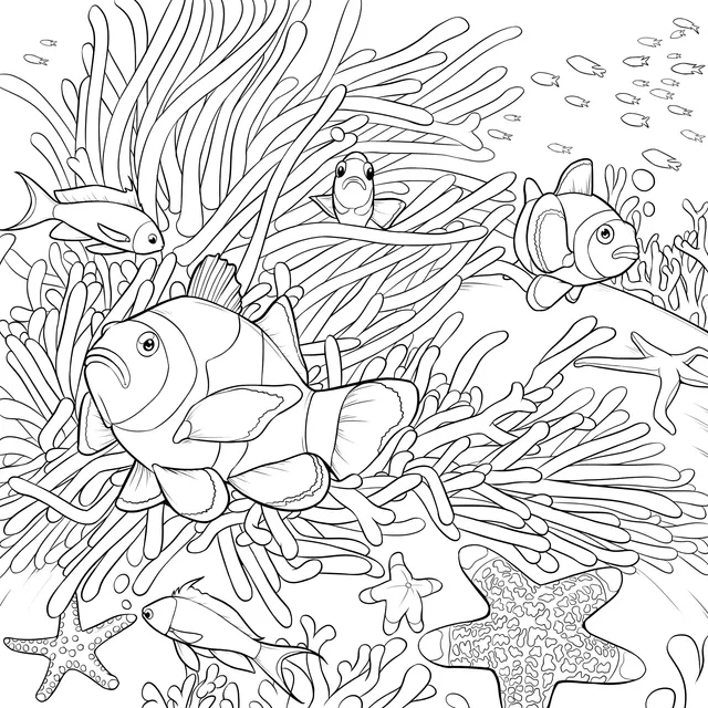 Clownfish in the Underwater World