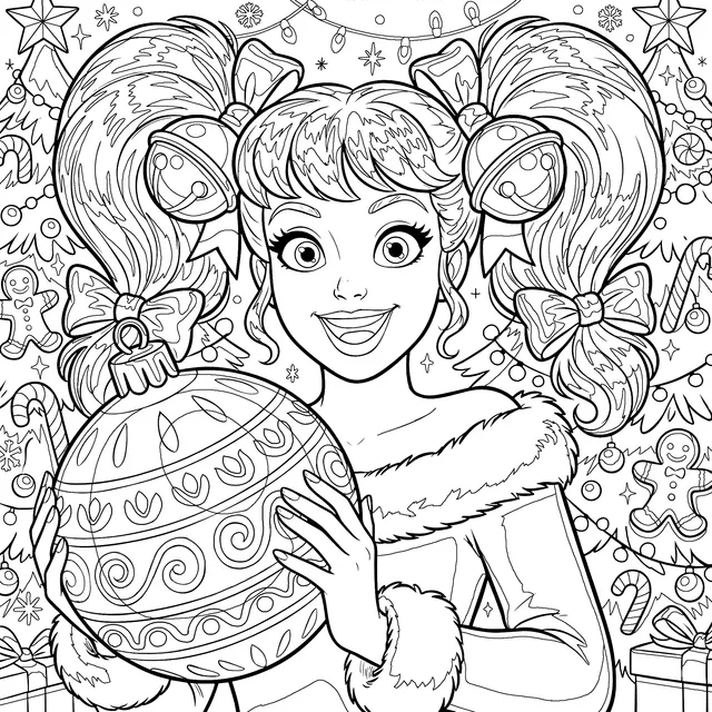 Joyful Christmas - themed Girl