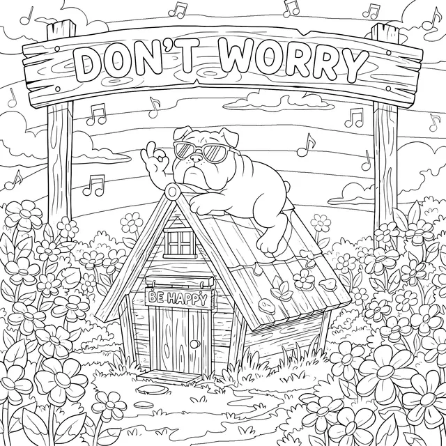 A Relaxed Dog's Idyllic Life