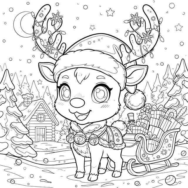 Adorable Christmas Reindeer