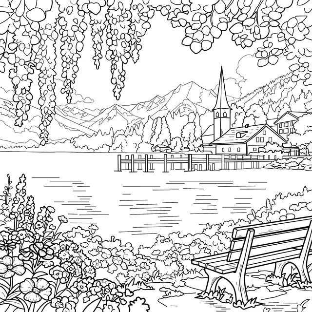 Beautiful Lakeside Scenery